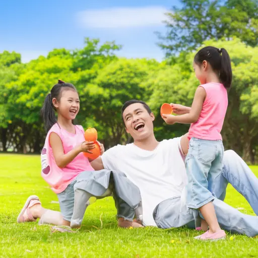 他工作很忙，但周末总会抽时间陪孩子们。