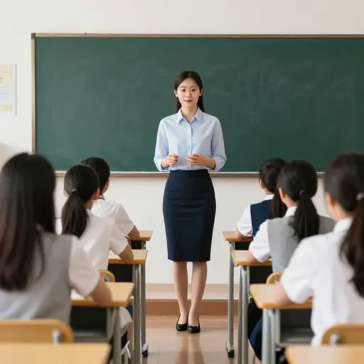 老师平静地要求学生们回到座位上。