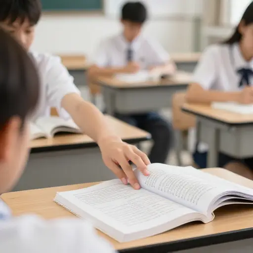 我能借一下你的科学练习册吗？