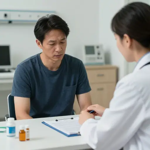 他 HIV 阳性已经六年了，但最近开始出现艾滋病的症状。