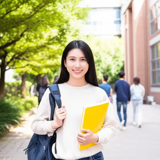 她在海外留学期间过着充实的生活。
