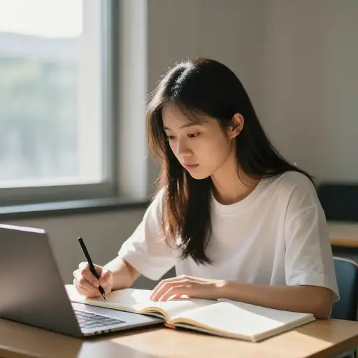 她对学习的热情是持久的，从未因时间而减弱。