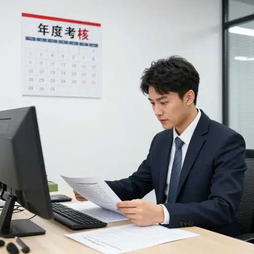 在我们公司，绩效评估每年都例行公事地进行。