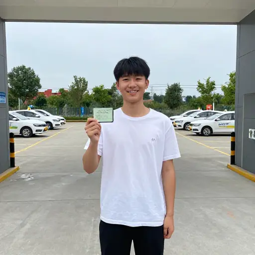 我通过了驾驶考试。