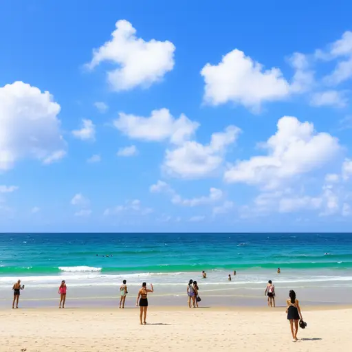 我们夏天经常去海边。