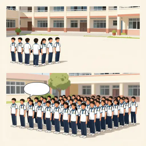 我们学校的学生人数每年都在增加。