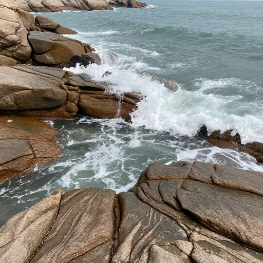 海水对海岸线的侵蚀作用每年都在逐渐改变海岸线的形状。