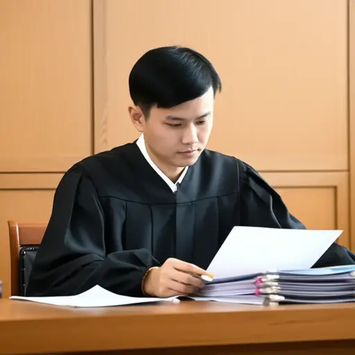 法官正在审理几起重要的刑事案件。