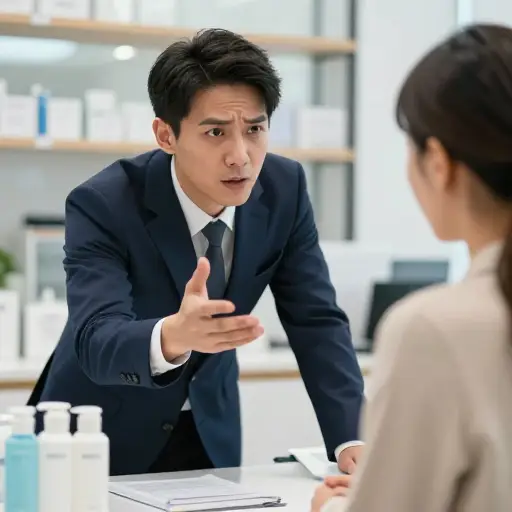 那个咄咄逼人的销售员非常执着。