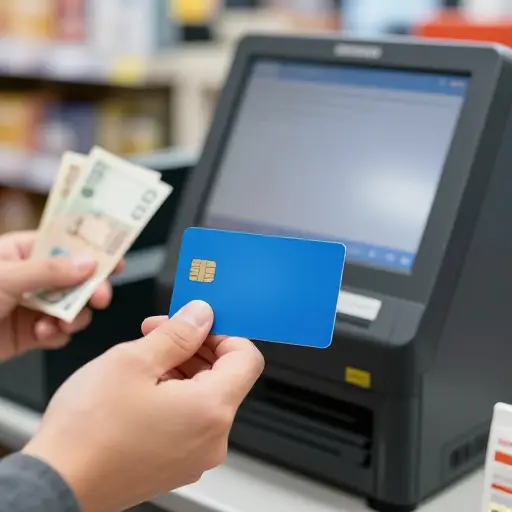 你可以用现金或卡支付。