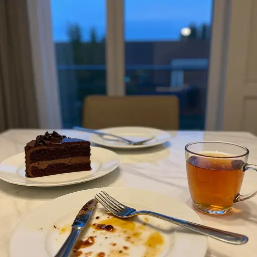 我晚饭后想吃点甜的东西。