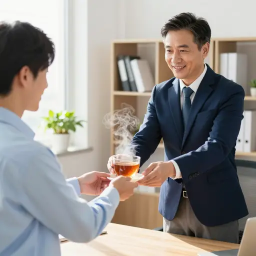 我的老板是个善良的人。