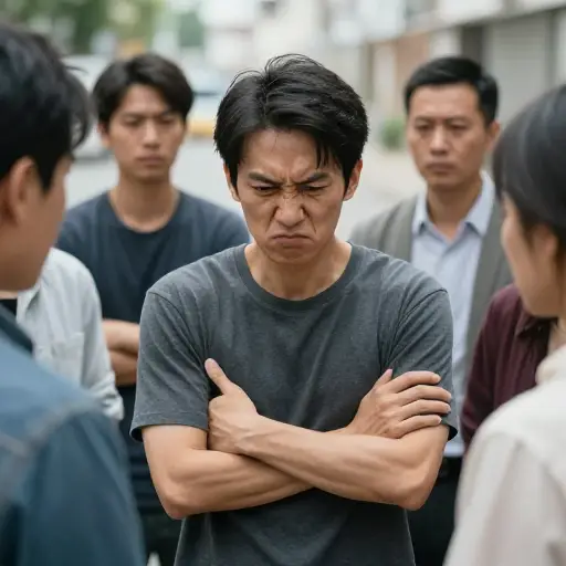 我们被他的固执激怒了。