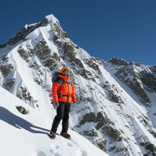 尽管登山很危险，他还是愿意尝试。