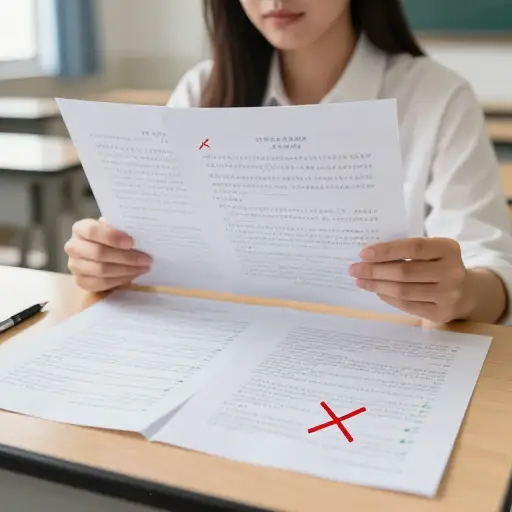 除了最后一道题，她答对了卷子上的所有题。