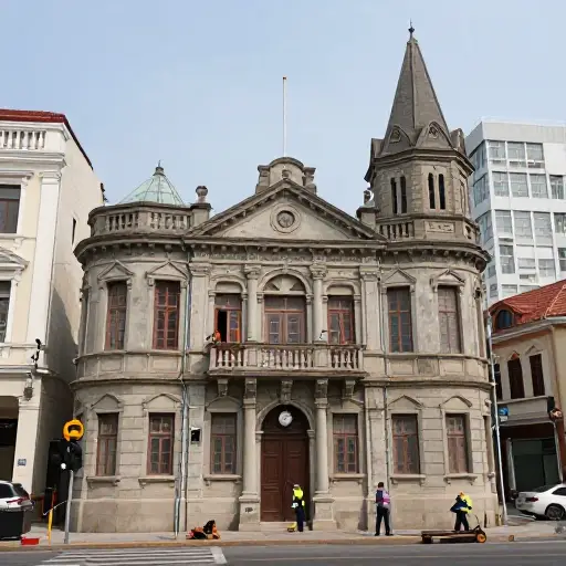 这座城市计划保护市区的历史建筑。
