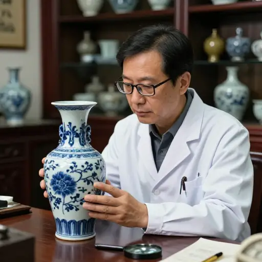 专家给这个古董花瓶估价800英镑。