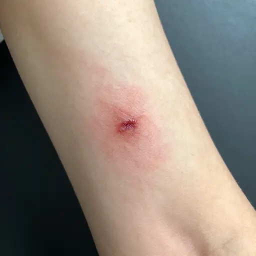 那次烧伤会留下一道难看的疤痕。