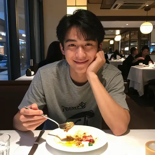 我吃饱了，谢谢你的晚餐。