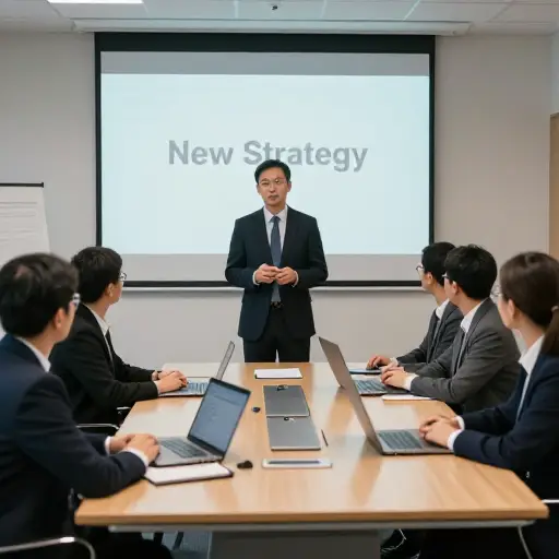 项目负责人计划召开会议以使所有人对新战略达成一致。