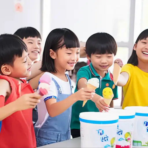 她请全班同学吃冰淇淋庆祝生日。
