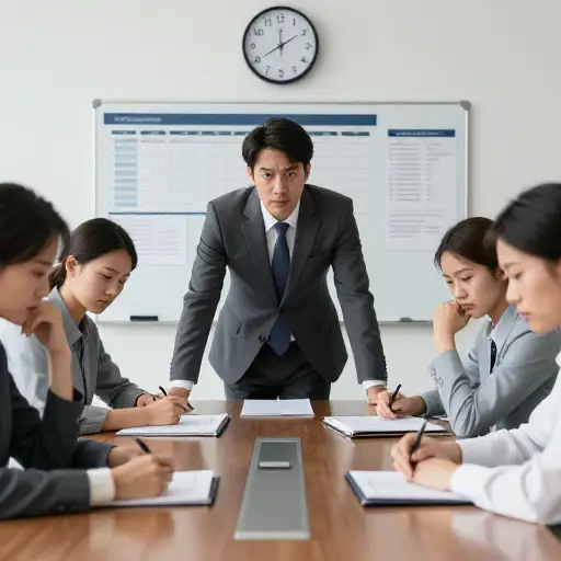 经理通过威胁裁员向团队施压，要求他们在紧迫的期限内完成任务。