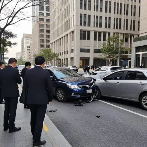 他们在上班的路上发生了事故。