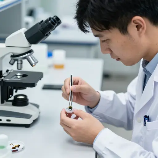 科学家收集了一只稀有昆虫标本用于研究。