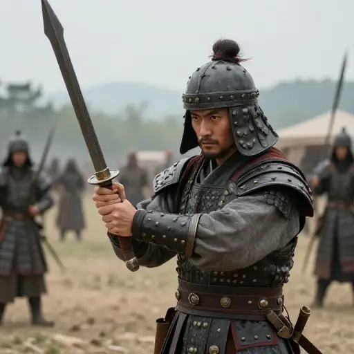 这些古代的战士精通铁制武器的使用。