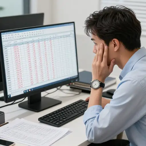 我输入数据时肯定出了差错；最终报告里全是错误。