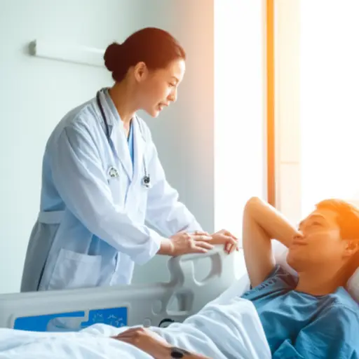 医生建议他多休息来恢复健康。