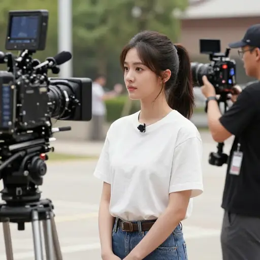 她在几部电影中担任临时演员以获取经验。