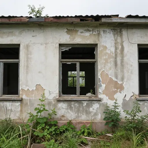 这栋建筑状况很糟糕。