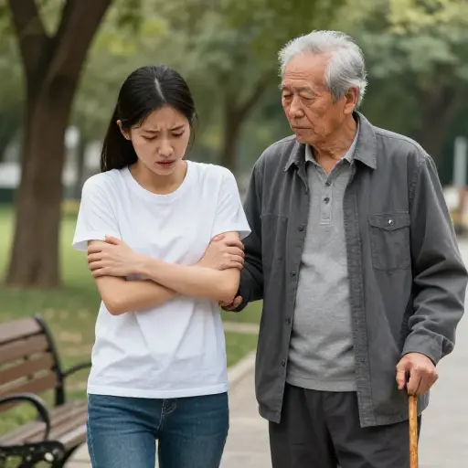 具有讽刺意味的是，她被自己试图帮助的人伤害了。