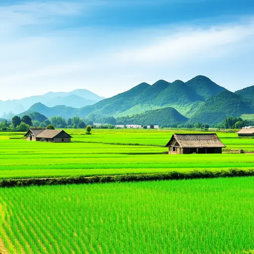这幅画是对乡村生活的美丽描绘。
