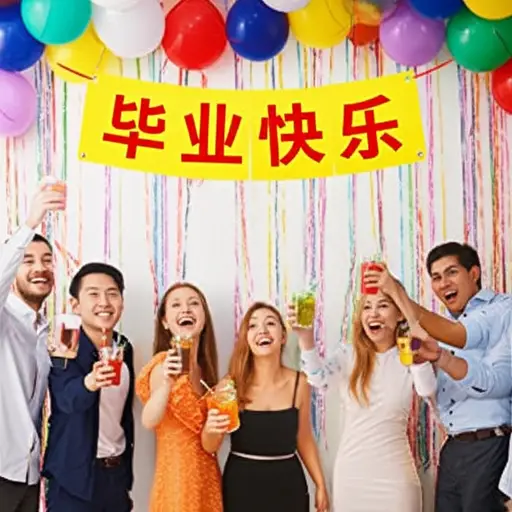 他们开派对庆祝毕业。