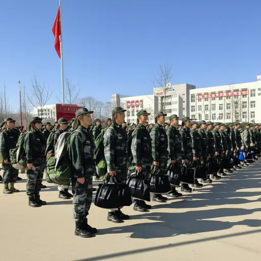 这些新兵将在下周一报到。