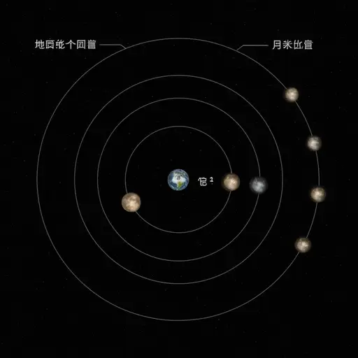 月球绕地球运行一周大约需要27天。