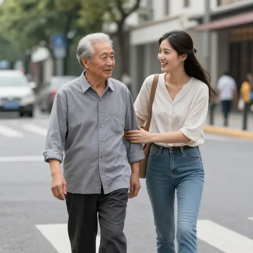 她是一个很善良的人。