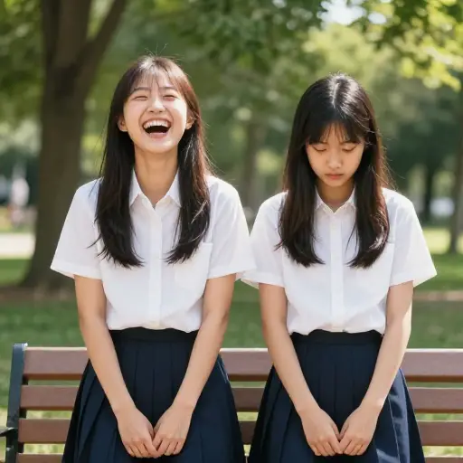 她活泼的性格是她内向妹妹的绝佳衬托。