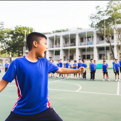那个男孩因为被欺负而愤怒地打了对方一拳。