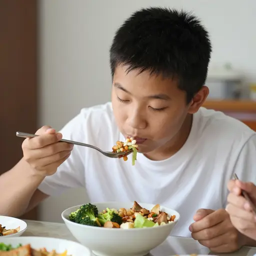 这食物让我满意。