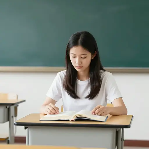 虽然她的母语是英语，但她在学校学了普通话。