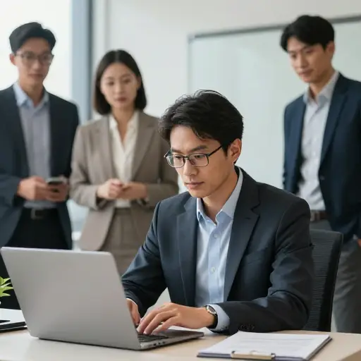 他努力工作以赢得同事的钦佩。