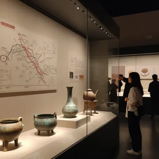 博物馆的展览对古代文明提供了信息丰富的概述。