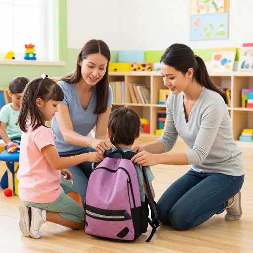 幼儿园老师们悉心照料每个孩子。