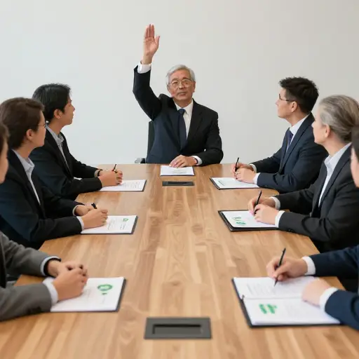 董事会通过了一项采纳新环境政策的决议。