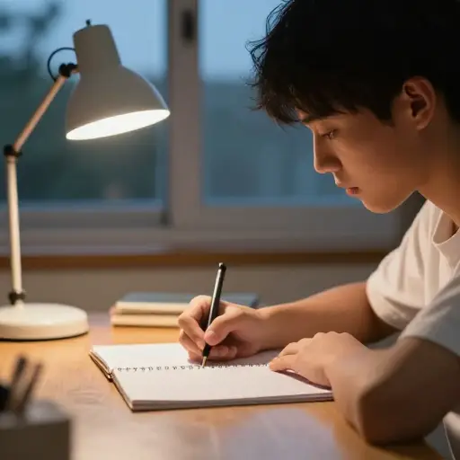 他很快就会完成作业。