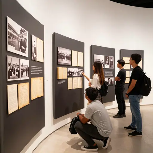 这所大学的历史展览梳理了两百年来五大洲对跨种族通婚的法律禁令如何被逐步推翻的历程。