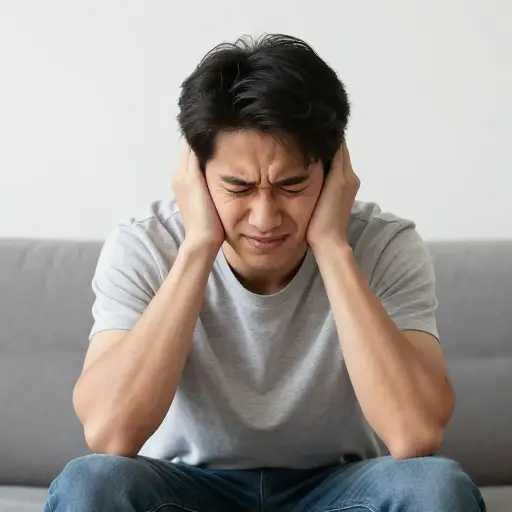 我感觉不舒服，而且耳朵痛。